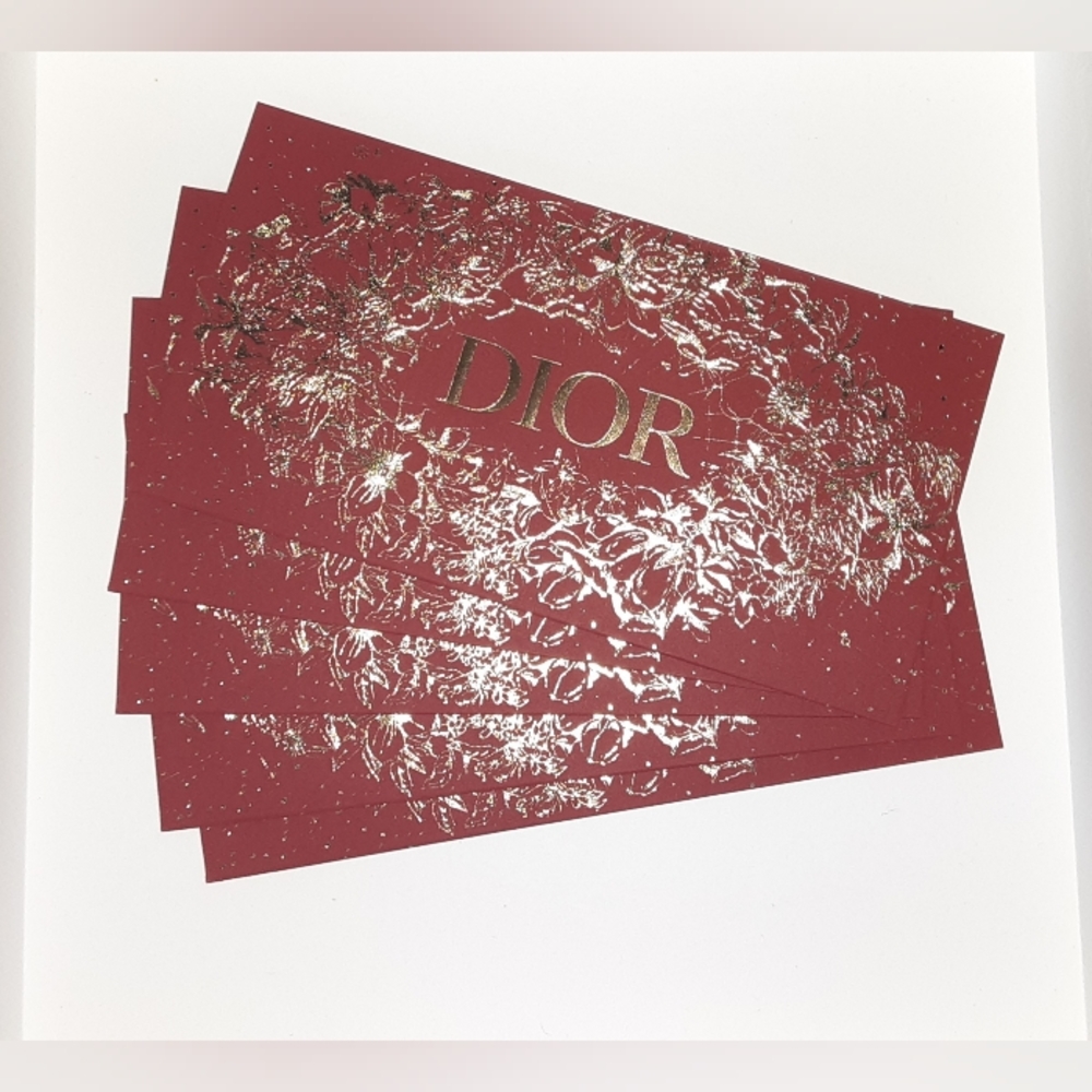 CHRISTIAN DIOR Chinese Lunar New Year Money Envelope Box (5 Envelopes) New